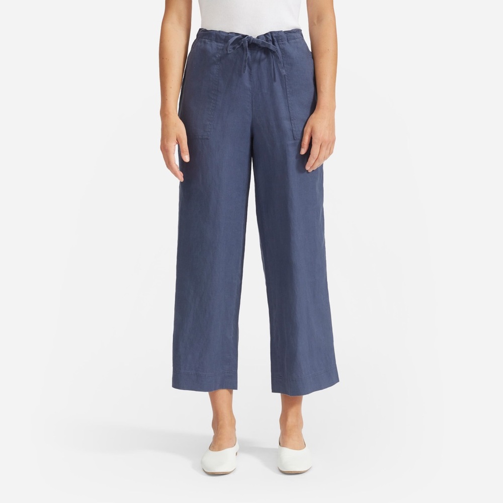 Everlane Linen Pant in Blue Indigo